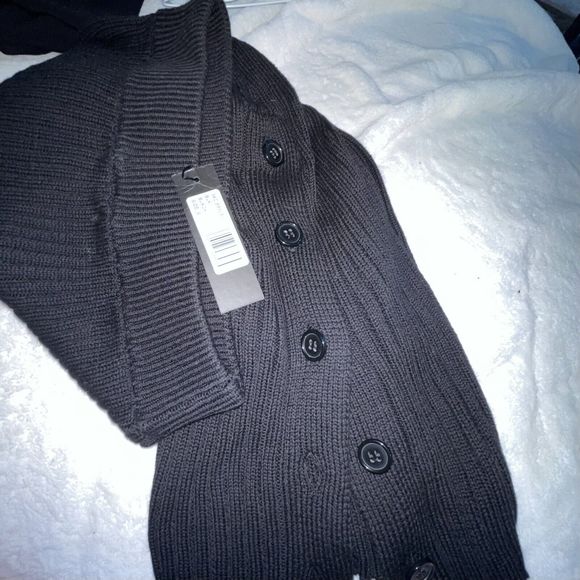 Bobi Rib Midi Black Small NWT Revolve Vintage Look Winter Fall Skirt Button Slit - Picture 11 of 16